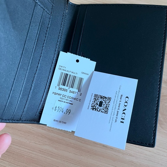 Coach Cosmic Coach Passport Card Case With Robot Print # CW171 - Picture 5 of 5